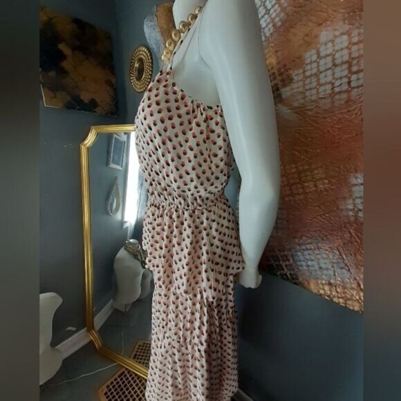 NWT H&amp;M Tiered Ruffled Maxi Dress - Picture 13 of 16